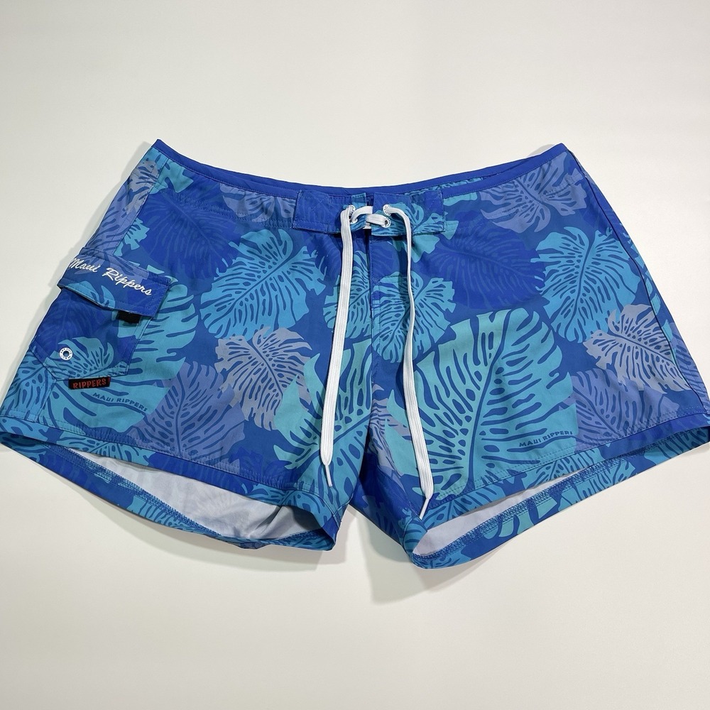Maui Rippers Cargo Beach Surf Hawaii Swim Board Shorts Womens Size 16